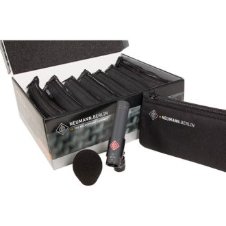 Neumann KM 184 MT Octo Set Micrófonos Cardioides (8 pzas, Negro Mate)