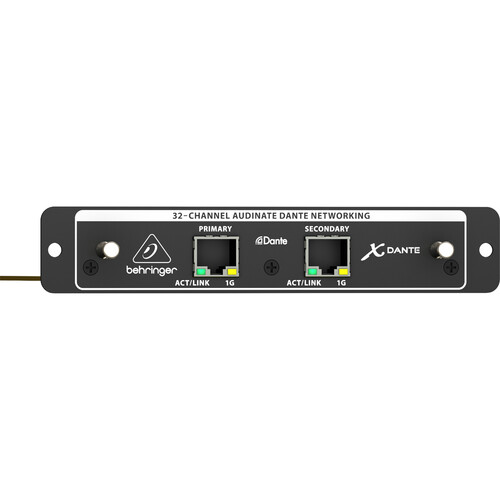 Tarjeta de expansión Audinate Dante de 32 canales y alto rendimiento Behringer X-DANTE para X32