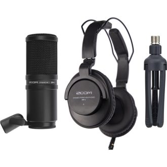 Paquete para Podcast Zoom ZDM-1 con Micrófono, Audífonos y Soporte