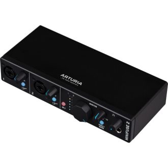 Arturia MiniFuse 2 – Interfaz de Audio USB-C 2x2 (Negra)