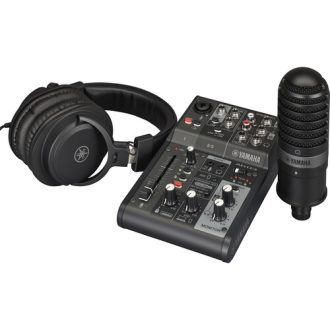 Yamaha AG03MK2 Streaming Pack Mixer + Mic + Audifonos (Negro)