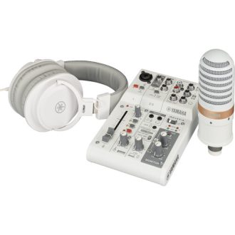 Yamaha AG03MK2 Streaming Pack Mixer + Mic + Audifonos (Blanco)