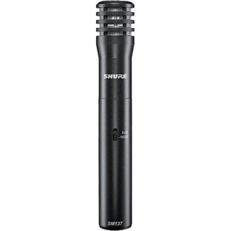 Shure SM137 Micrófono de Condensador Cardioide de Diafragma Pequeño