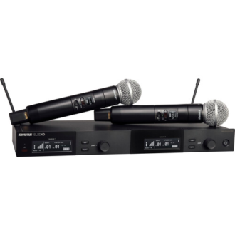 Shure SLXD24D/SM58 Sistema Dual Inalámbrico Digital (G58: 470 a 514 MHz)