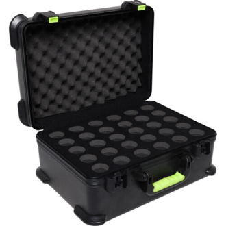 Shure SH-MICCASE30 Estuche Rígido para 30 Micrófonos Alambricos con Espuma Protectora y Cierres TSA