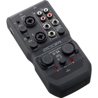 Zoom U-24 Interfaz de Audio/MIDI USB Portátil 2x4