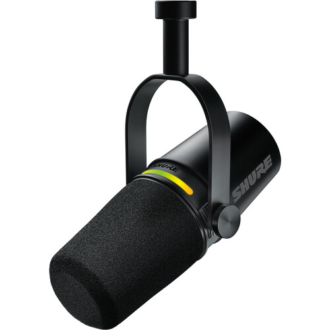 Micrófono Shure MV7+ USB/XLR para Podcast y Streaming (Negro)