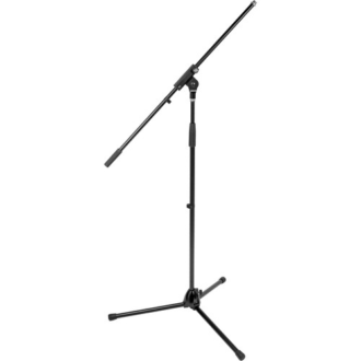 K&M 21070 Soporte de Micrófono con Trípode y Boom Fijo de 32"