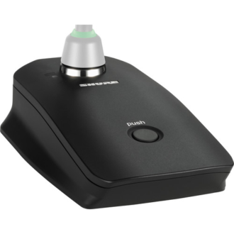 Shure MXW8 Base Transmisora Inalámbrica para Micrófonos Cuello de Ganso Microflex Wireless (Negro)