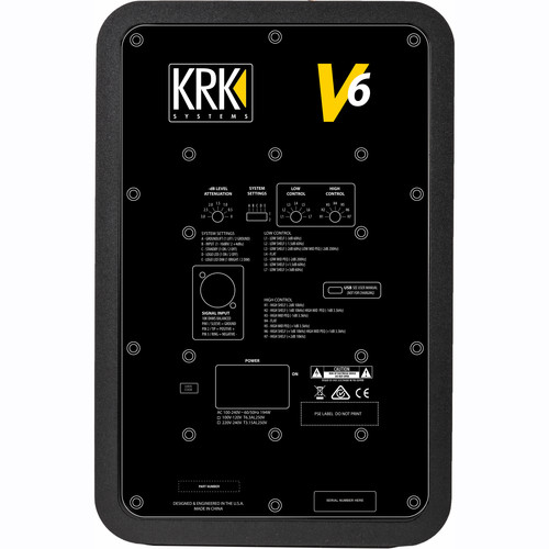 KRK V6 Series 4 Monitor de Estudio Activo 6.5" 155W (Negro) - Image 3