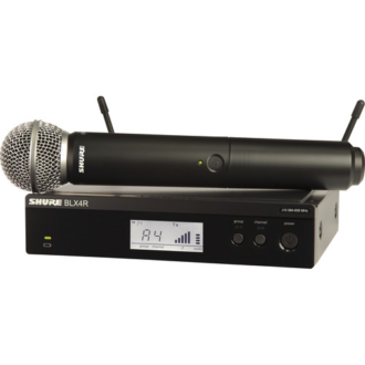 Shure BLX24R/SM58 Sistema Inalámbrico con Micrófono SM58 y Receptor en Rack (J11: 596 a 616 MHz)