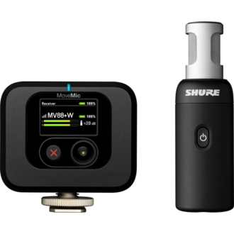 Shure MoveMic 88+ Kit Estéreo Inalámbrico para Móviles y Cámaras
