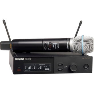 Shure SLXD24/B87A Sistema Inalámbrico Digital con Micrófono Beta 87A (G58: 470-514 MHz)