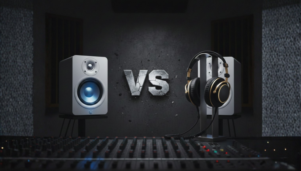 Monitores de Estudio vs Audífonos: Qué Elegir Para Grabar, Mezclar y Masterizar